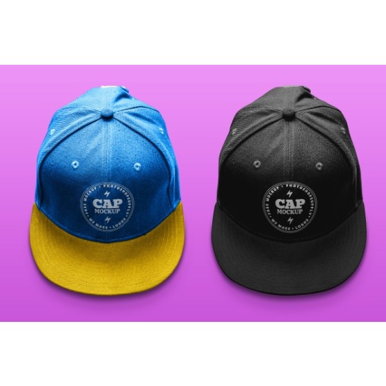 Canvas Baseball Cap Logo Mockup for Hat Branding Display
